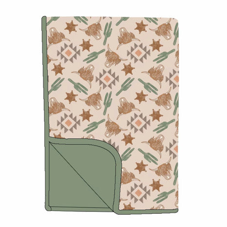 Nuetral Aztec Bamboo Blanket