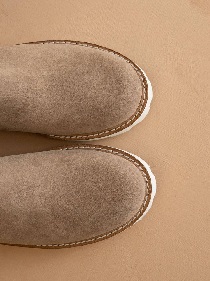 The Gianna Khaki | Chunky Sole Chelsea Fall Boot