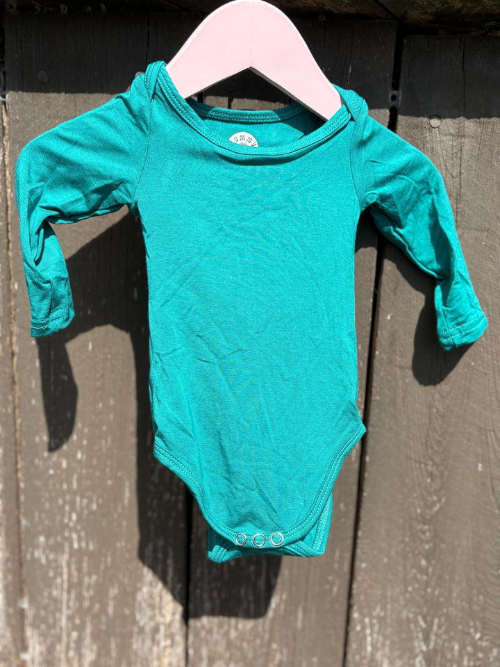 Teal Long Sleeve Onesie