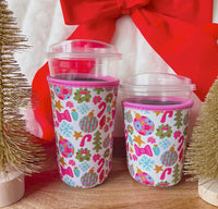 Pink Christmas-Coffee Cup Cover