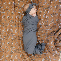 Charcoal Bamboo Stretch Swaddle