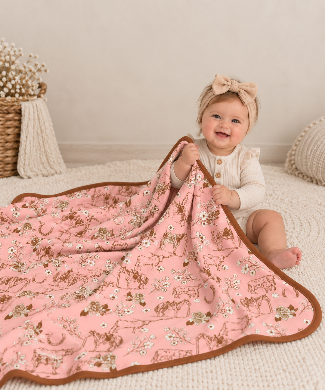 Cowgirl Rodeo Bamboo Blanket