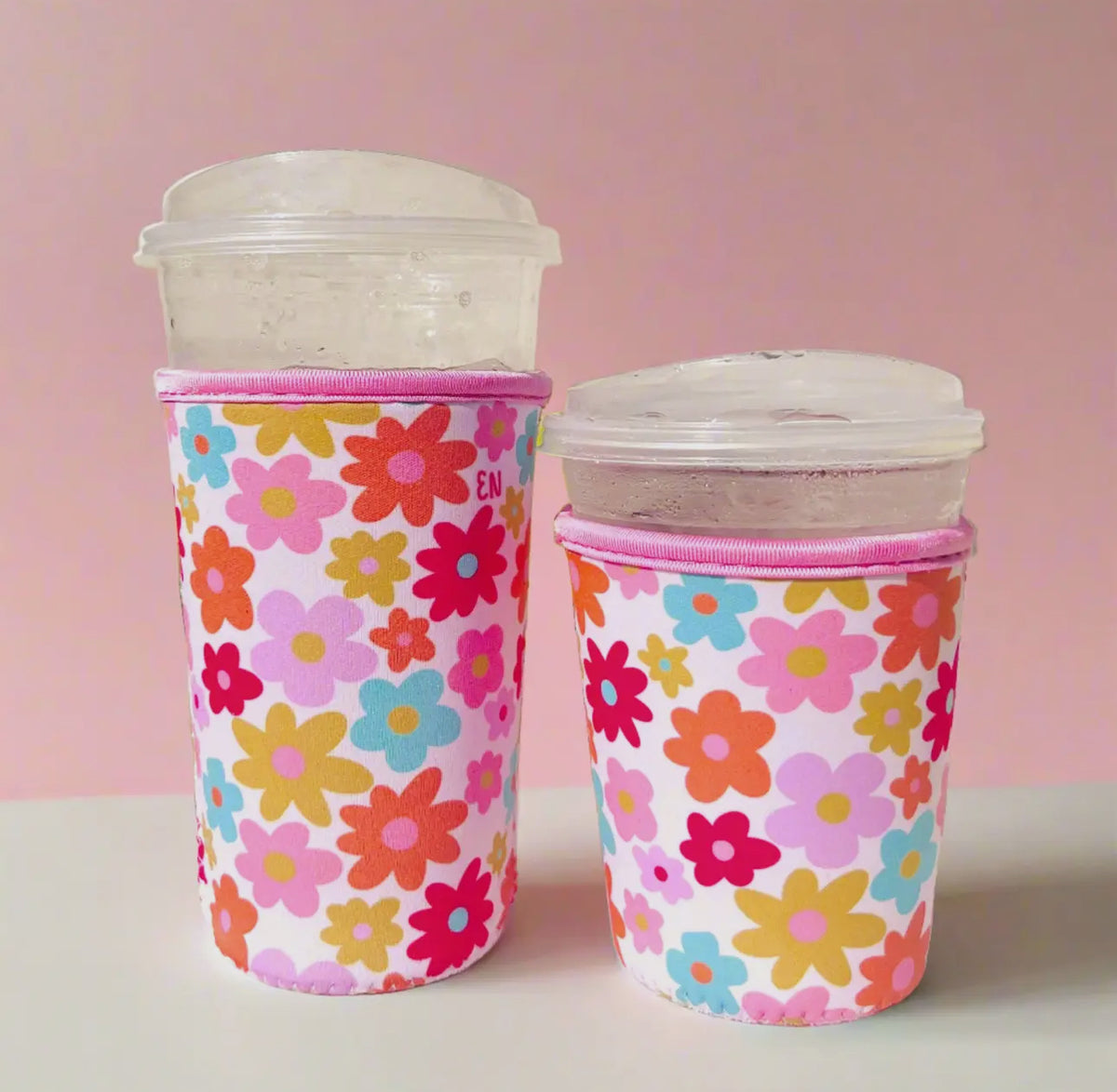 Retro Florals- Coffee Cup Cover