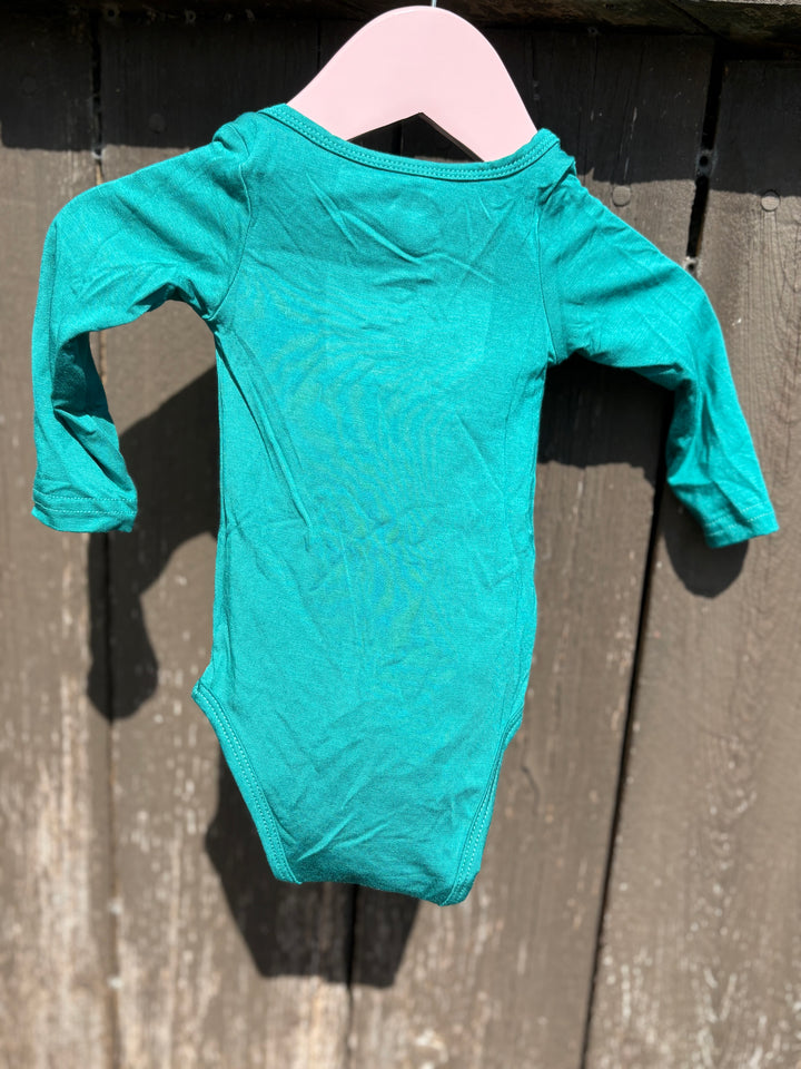 Teal Long Sleeve Onesie