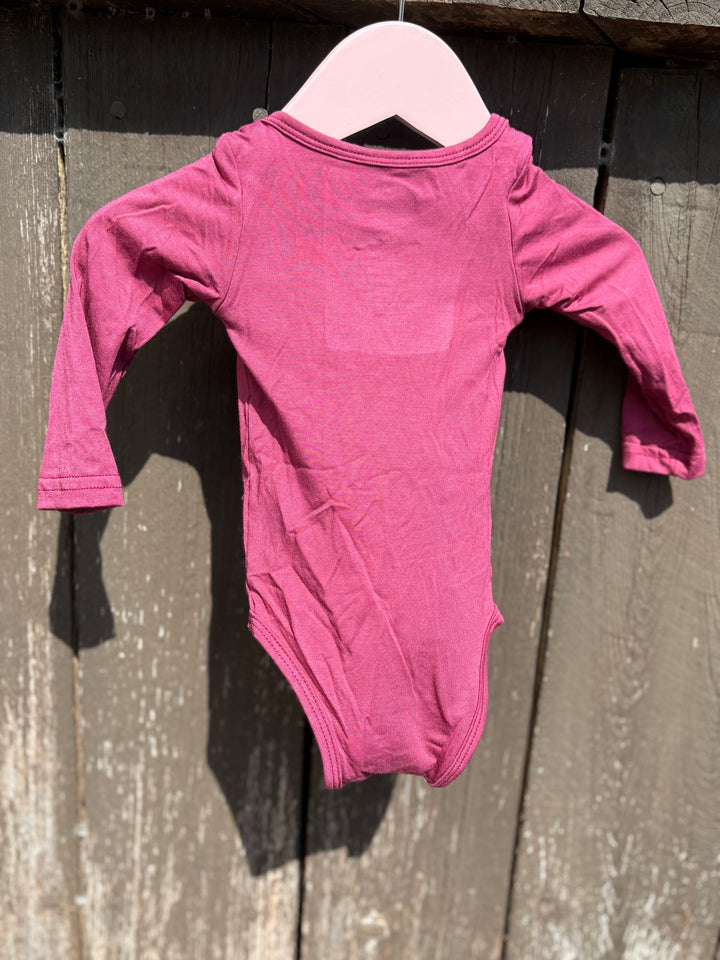 Berry Long Sleeve Onesie