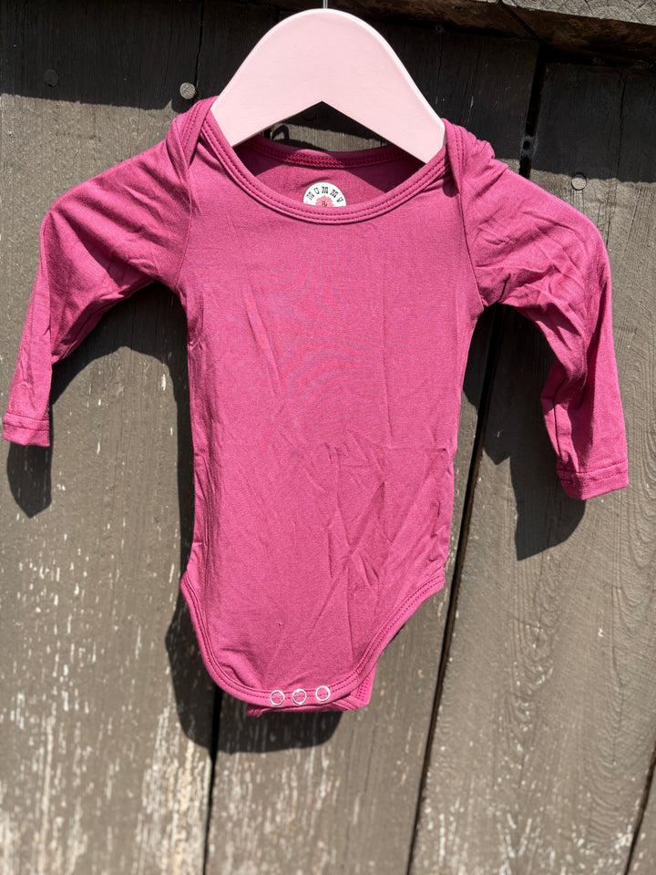 Berry Long Sleeve Onesie