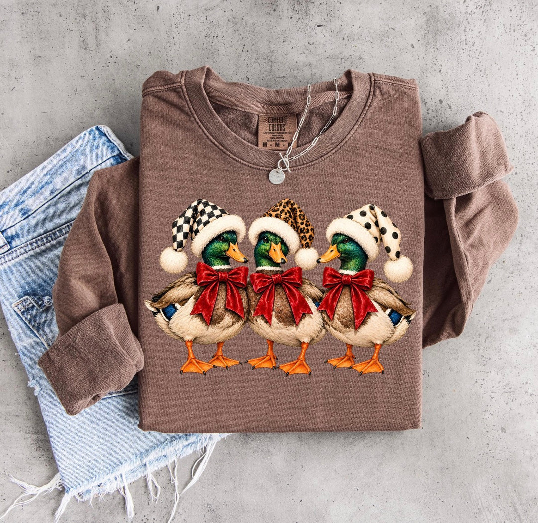 Christmas Mallard Duck Long Sleeve