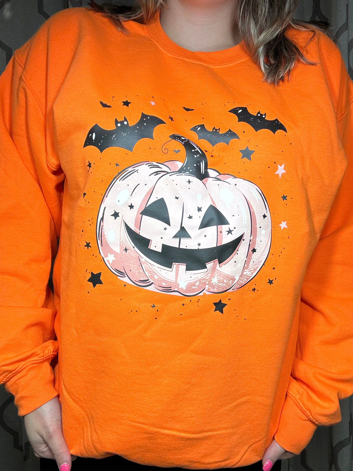 Batty Pumpkin Sweater