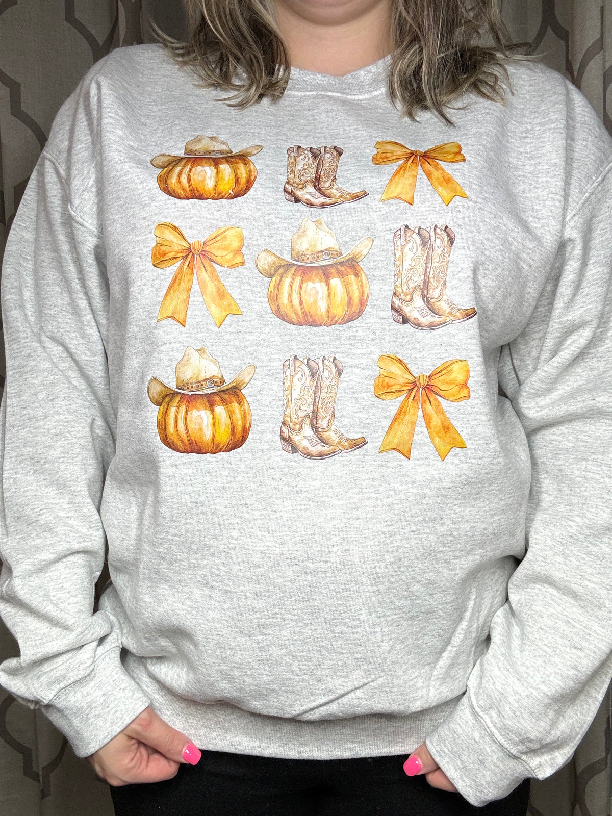 Pumpkin Boots Sweater