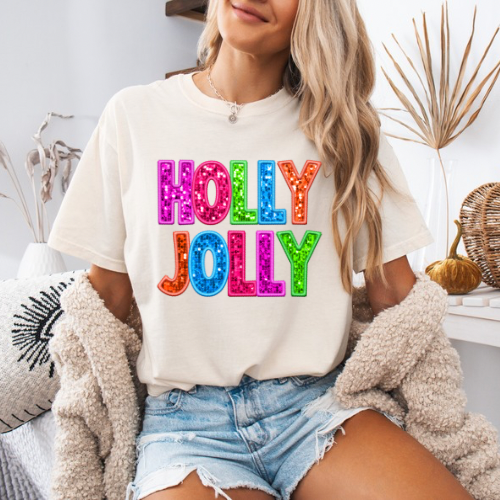 Sequin Holly Jolly