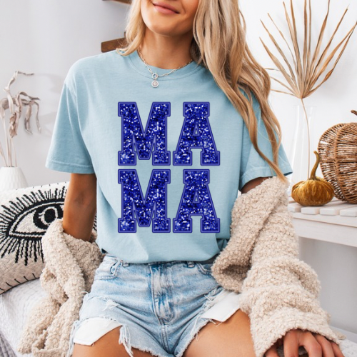 BLUE SEQUINED MAMA