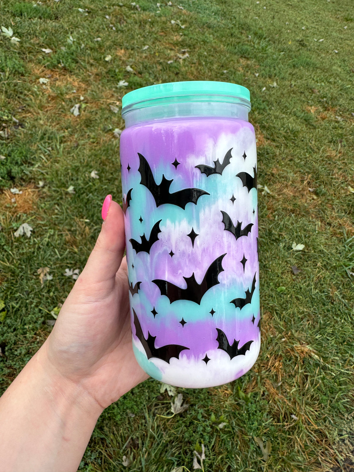 Bat Snowglobe Paint Cup