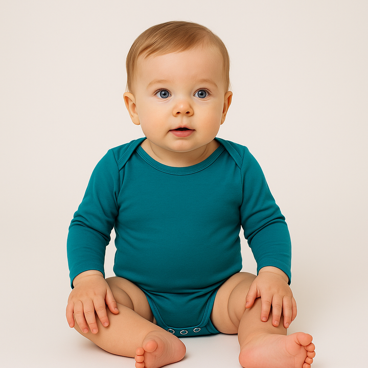Teal Long Sleeve Onesie