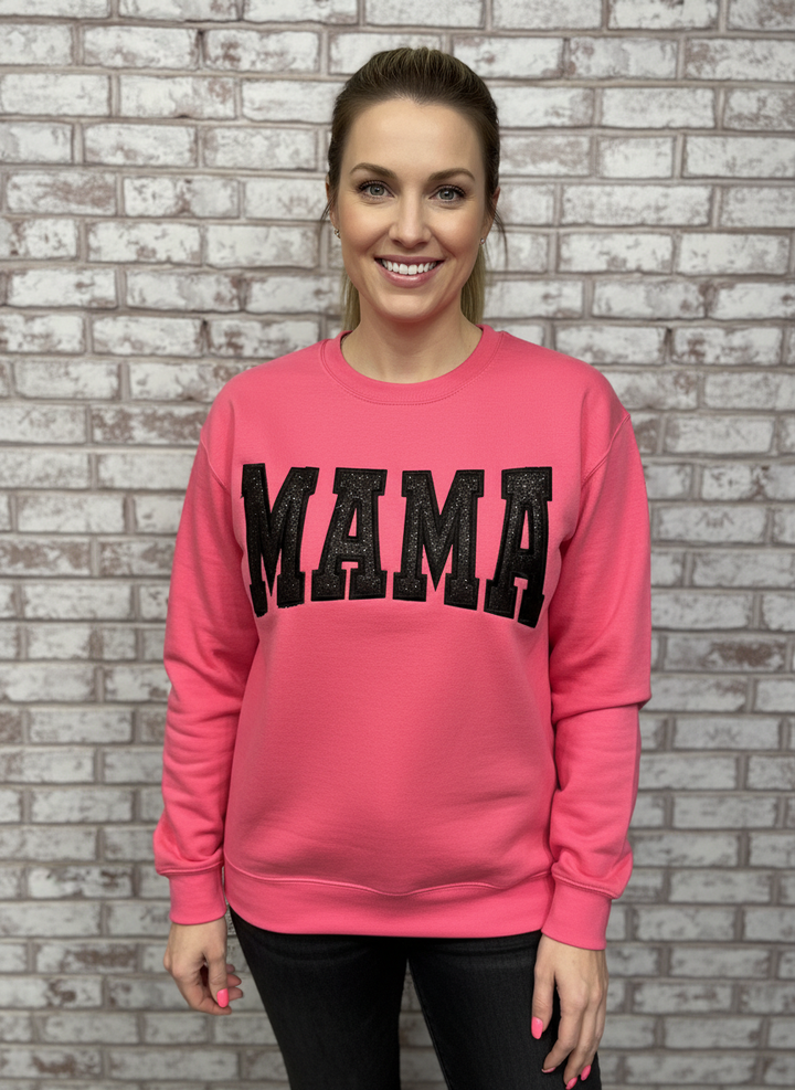 Pink Mama Embroidered Sweater