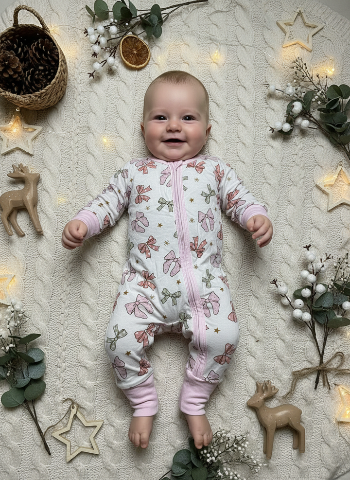 Christmas Bows Zippie