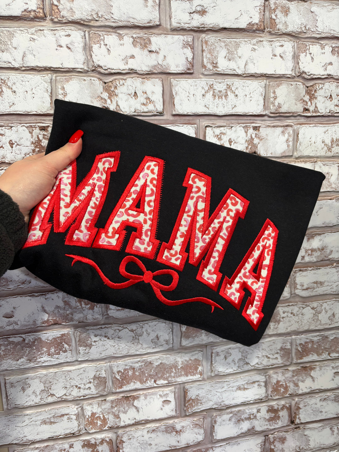 Valentine Leopard Mama Sweater