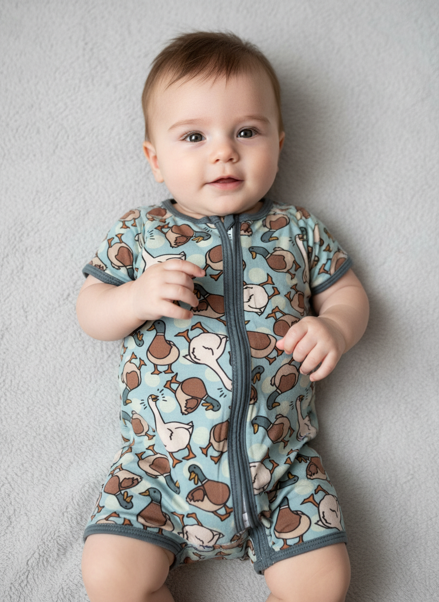 Boy Duck Duck Goose Romper