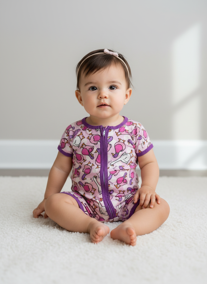 Girl Duck Duck Goose Romper