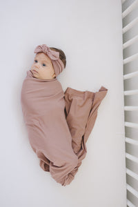 Dusty Rose Bamboo Stretch Swaddle