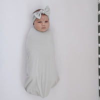 Stone Bamboo Stretch Swaddle