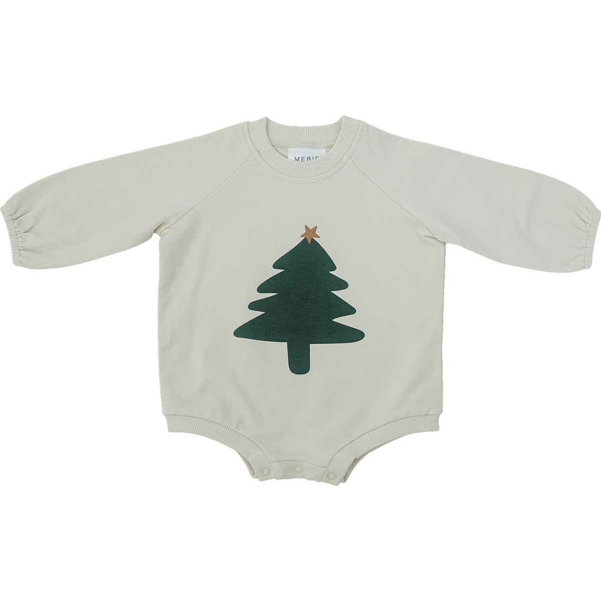 Christmas Tree French Terry Bubble Romper